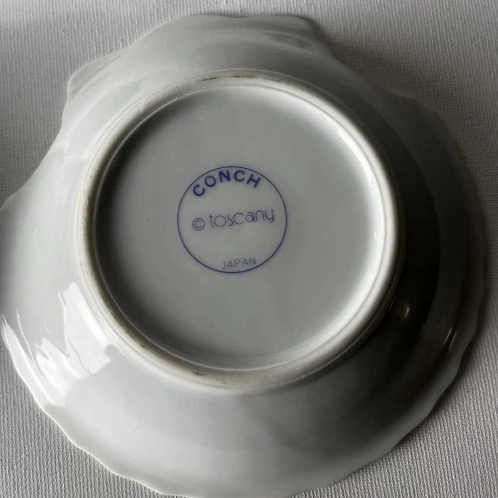 Vintage‎ Concha French Seafood Bone Dishes Set 6 Shell Fish Plates Jacques